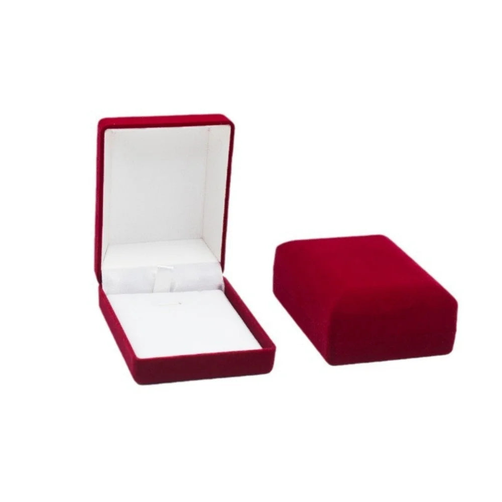 1Pcs Velvet Jewelry Box For Pendant Display Gift Boxes Jewellery Packaging Storage Box Necklace Holder Pendant Box Storage Case