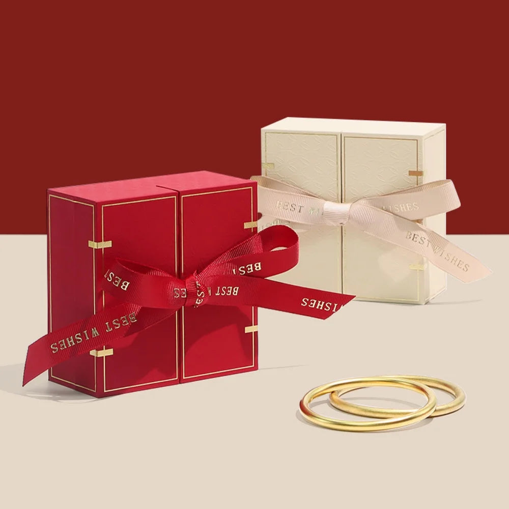 Creative Double Open Valentine'S Day Gift Box Jewelry Packaging Box Necklace Ring Earring Home Decor Wedding Anniversary Present